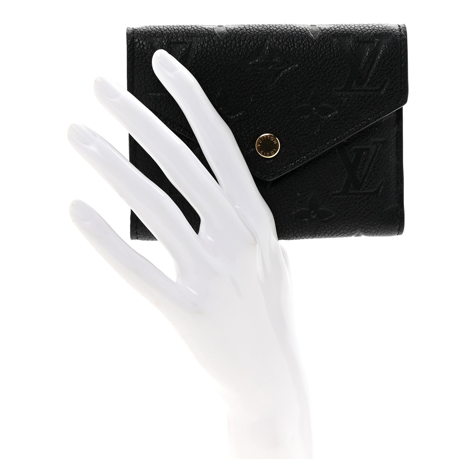 Louis Vuitton Empreinte Victorine Wallet Black 2 of 6