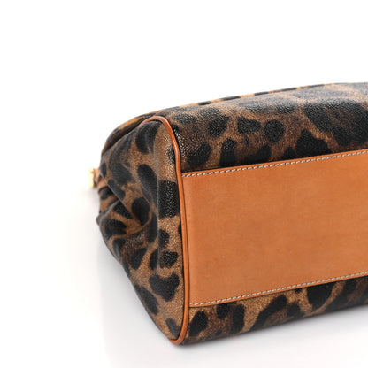 Dolce & Gabbana Dauphine Leopard Print Medium Miss Sicily Satchel Naturale Tan 7 of 8
