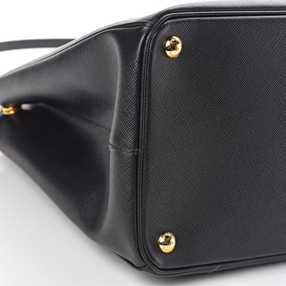 Prada Saffiano Large Galleria Double Zip Tote Black 9 of 10