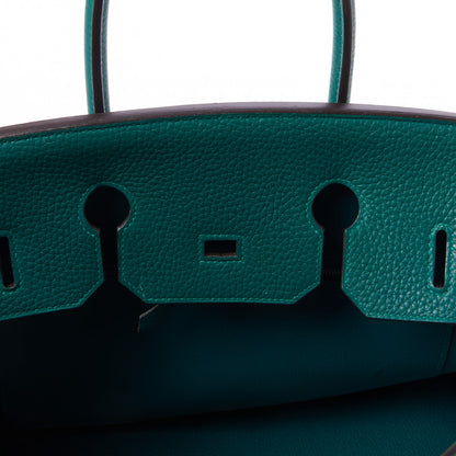 Hermes Taurillon Clemence Birkin 35 Malachite 22 of 30