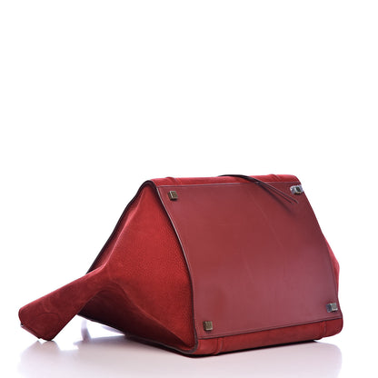 Celine Nubuck Medium Phantom Luggage Red 4 of 20