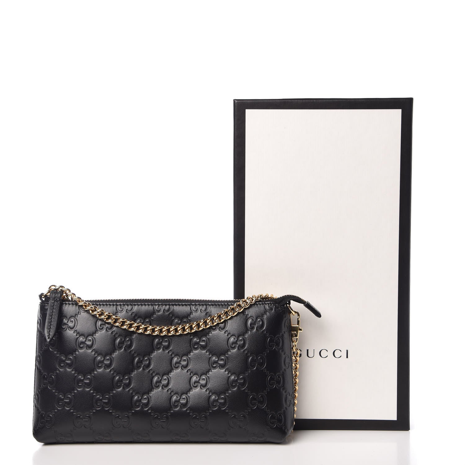 Gucci Guccissima Signature Wrist Wallet Black 10 of 10