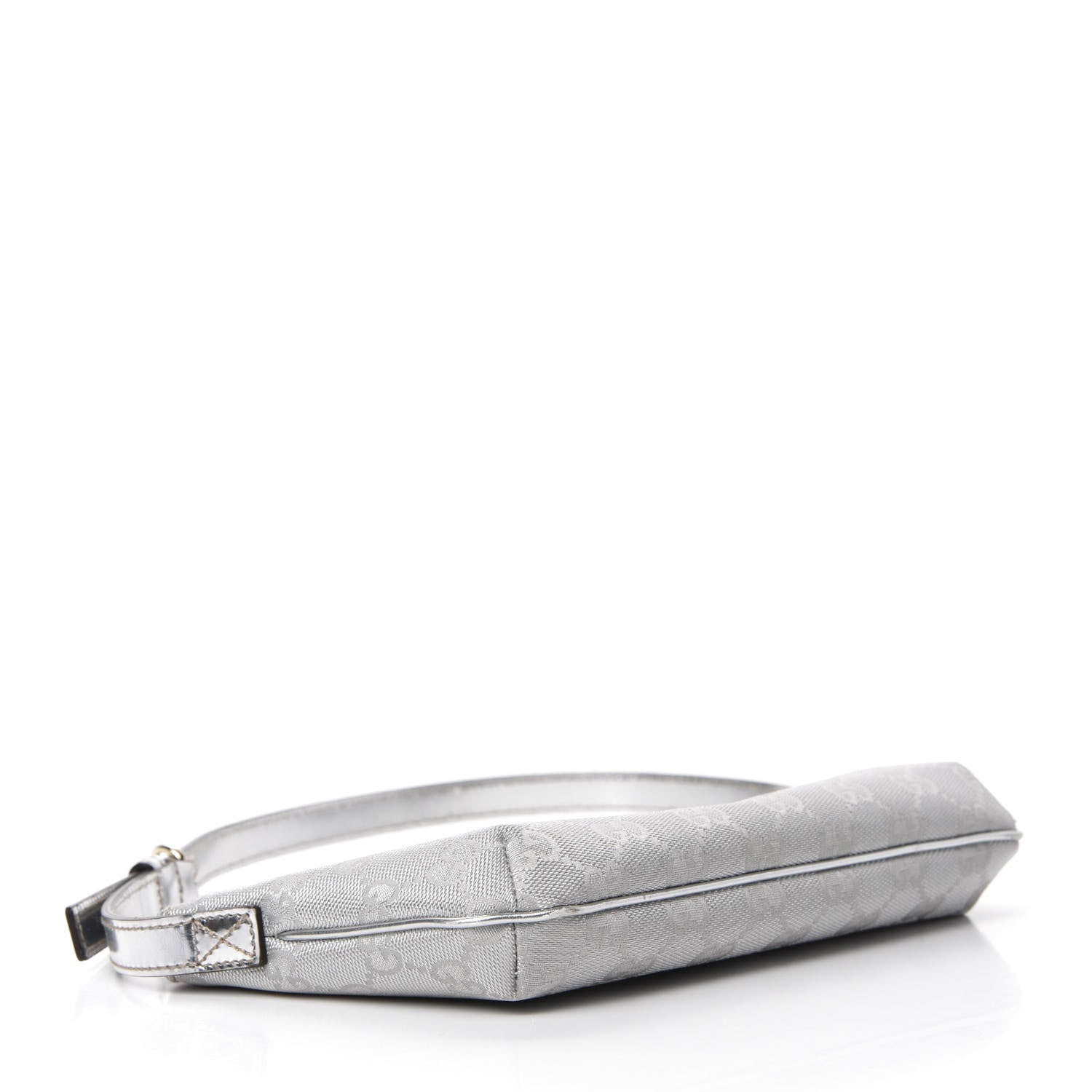 Gucci Metallic Monogram Pretty Boat Pochette Silver 4 of 10