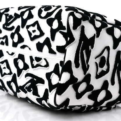 Louis Vuitton X UF Tufted Monogram Speedy Bandouliere 25 White Black 9 of 10
