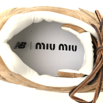Miu Miu X NEW BALANCE Scamosciato 530 SL Sneakers 37 Ecru 8 of 10