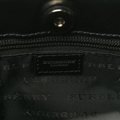 Burberry Canvas House Check Small Tote Black 5 of 11