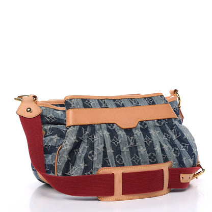 Louis Vuitton Denim Raye Porte Epaule MM 3 of 15