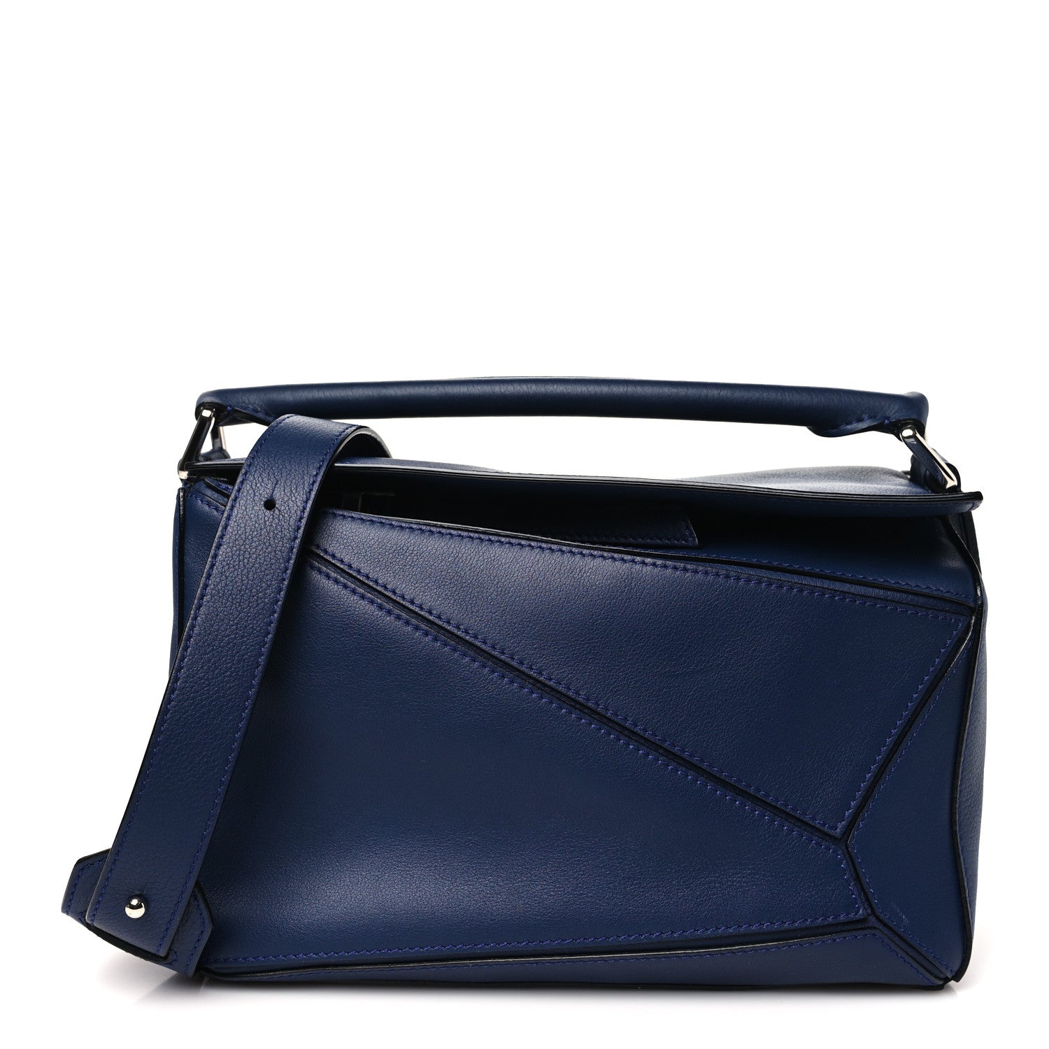 Loewe Calfskin Small Puzzle Bag Marine 1 of 10