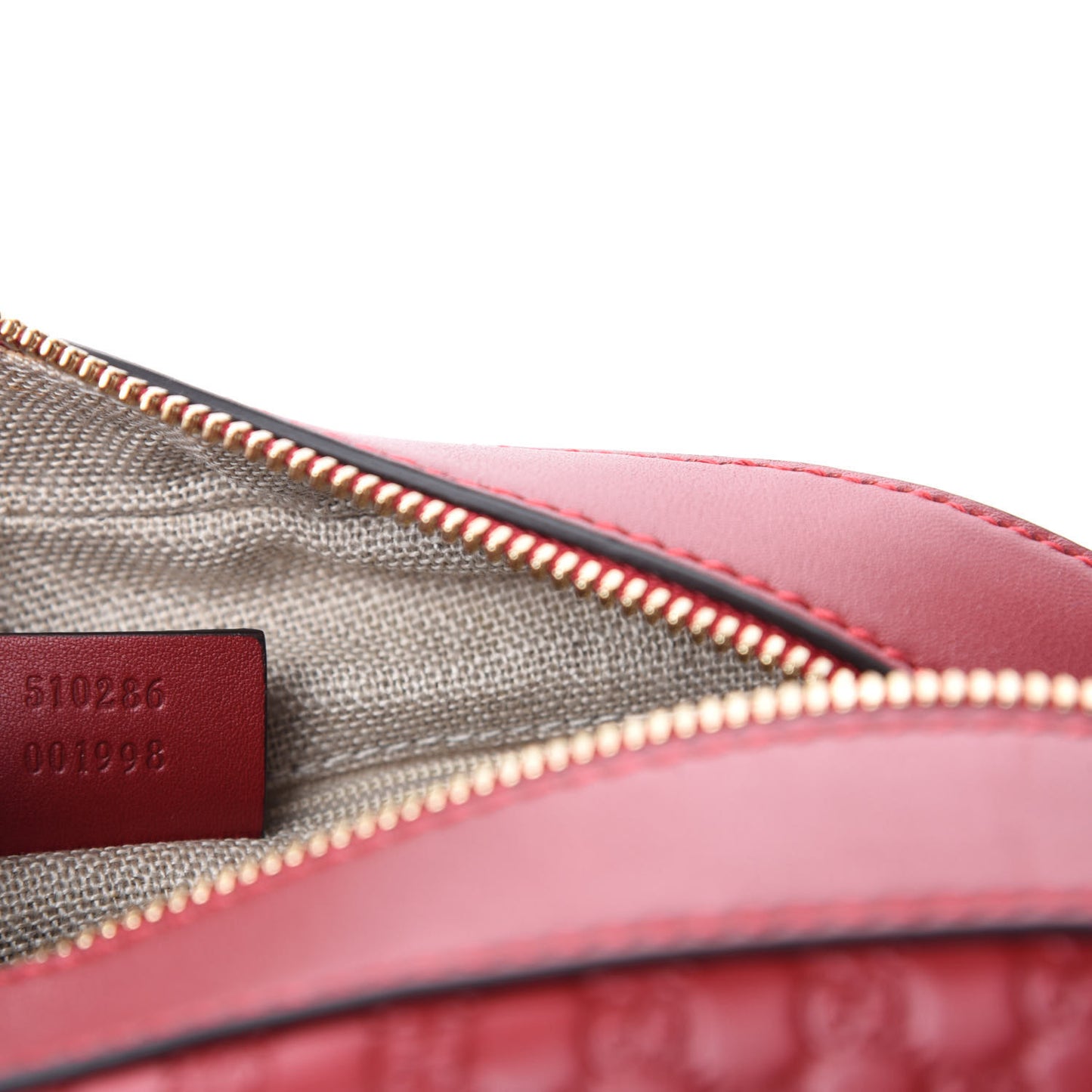 Soft Microguccissima Medium Crossbody Bag Rosso