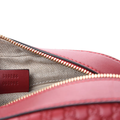 Gucci Soft Microguccissima Medium Crossbody Bag Rosso 9 of 10