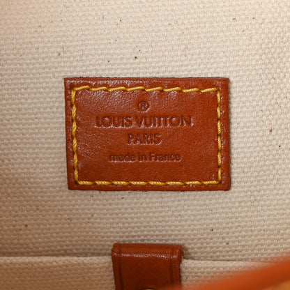 Louis Vuitton Monogram Rayures Tisse Clutch Red 6 of 9