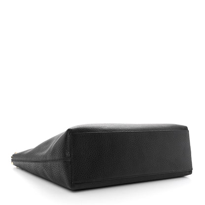 Valentino Garavani Grained Calfskin Rockstud Shoulder Tote Black 4 of 13