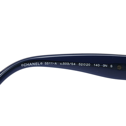 Chanel Acetate Chain Sunglasses 5511-A Blue 5 of 7