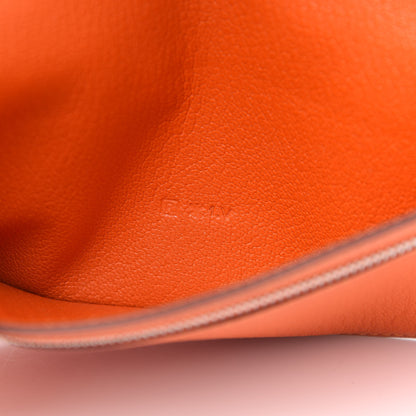 Hermes Chevre Mysore Tri-Fold Bearn Wallet Orange 8 of 8