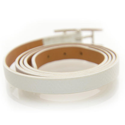 Hermes Epsom Hapi Triple Tour Wrap Bracelet White 2 of 5