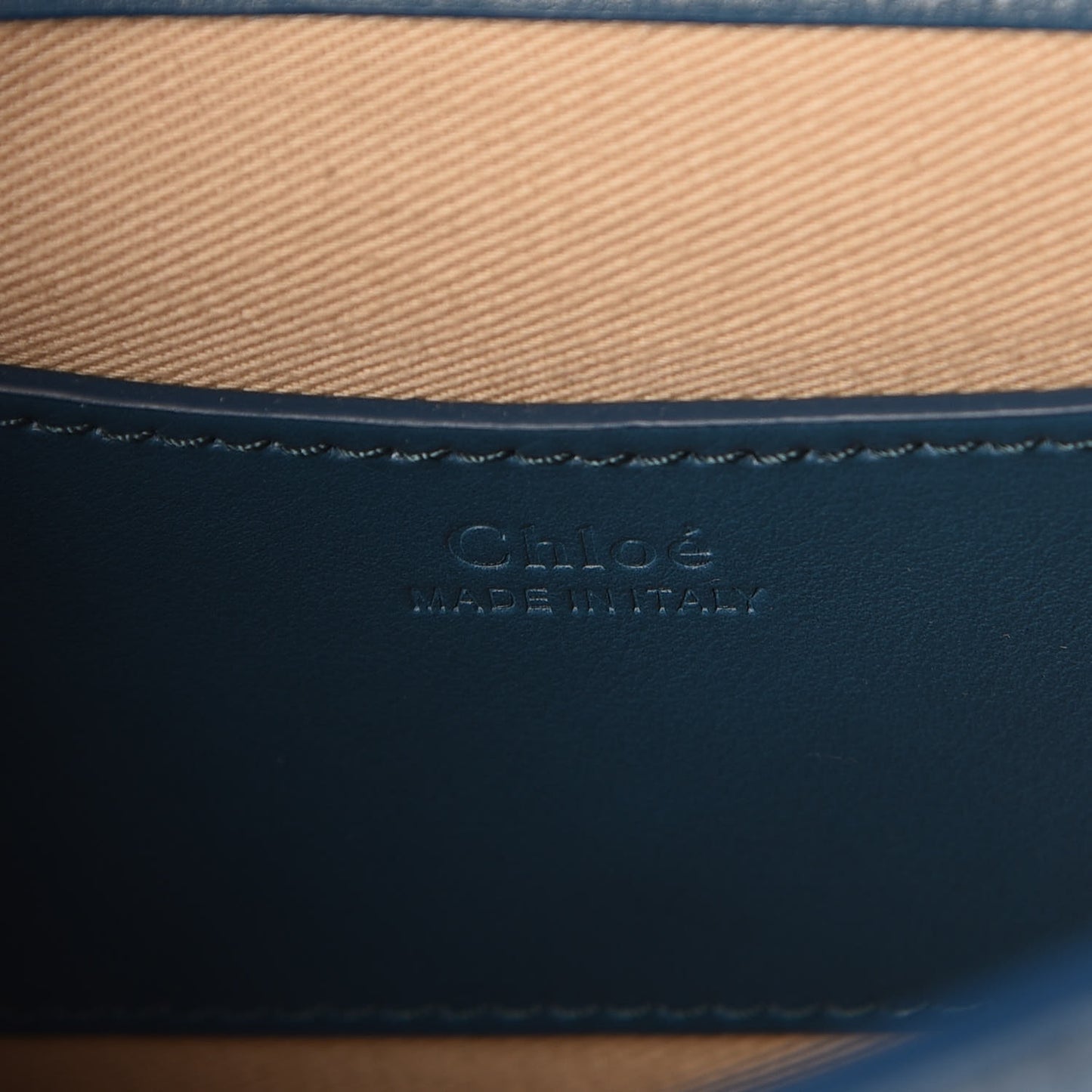 Calfskin Small Tess Bag Vinyl Blue