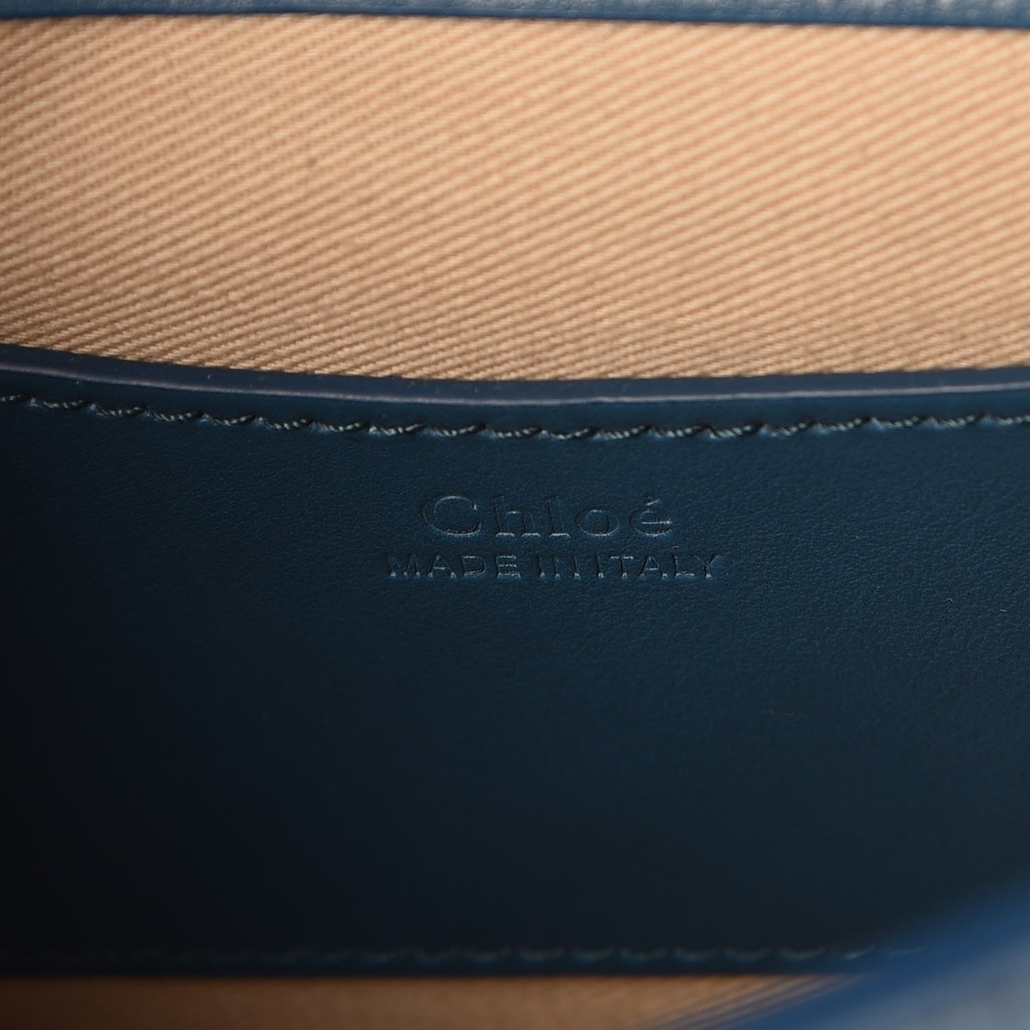 Chloe Calfskin Small Tess Bag Vinyl Blue 7 of 7