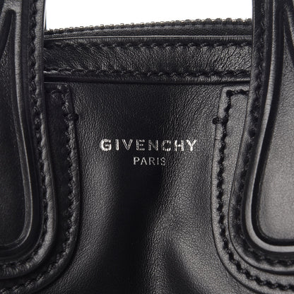 Givenchy Waxed Calfskin Micro Nightingale Logo Strap Black 6 of 8