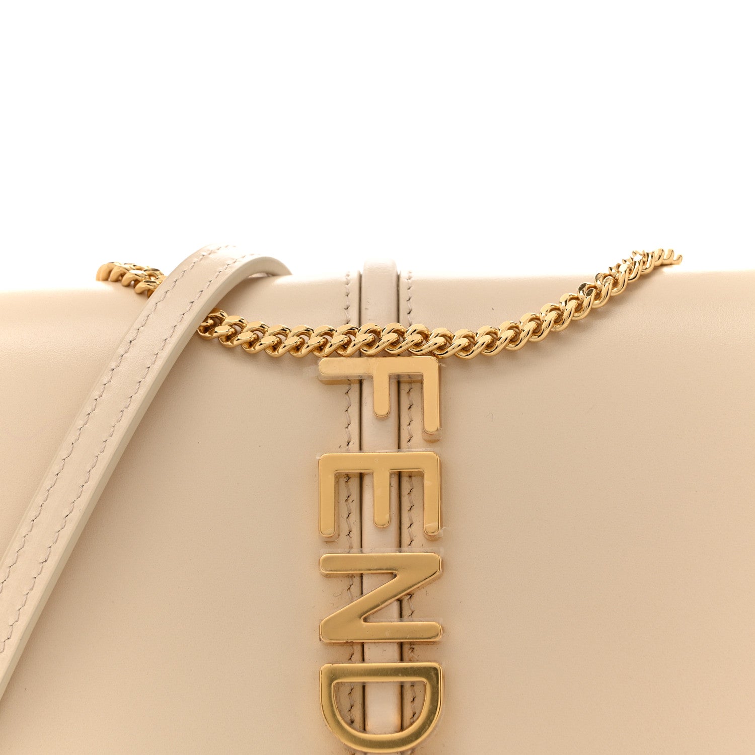 Fendi Vitello Grace Fendigraphy Wallet on Chain Camelia 1780944
