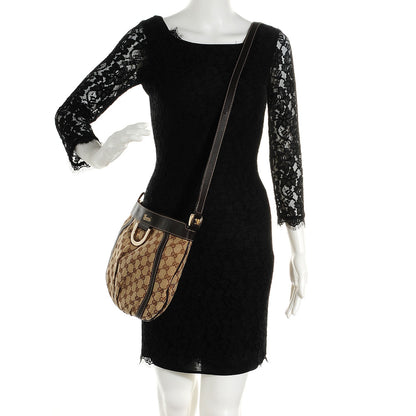 Gucci Monogram Small D Gold Ring Messenger Dark Brown 2 of 9