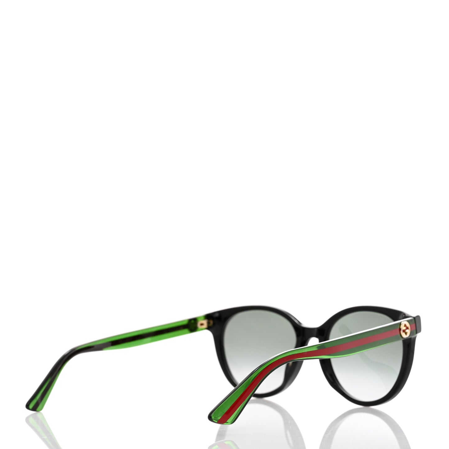 Acetate Round Web Sunglasses GG0702S Black