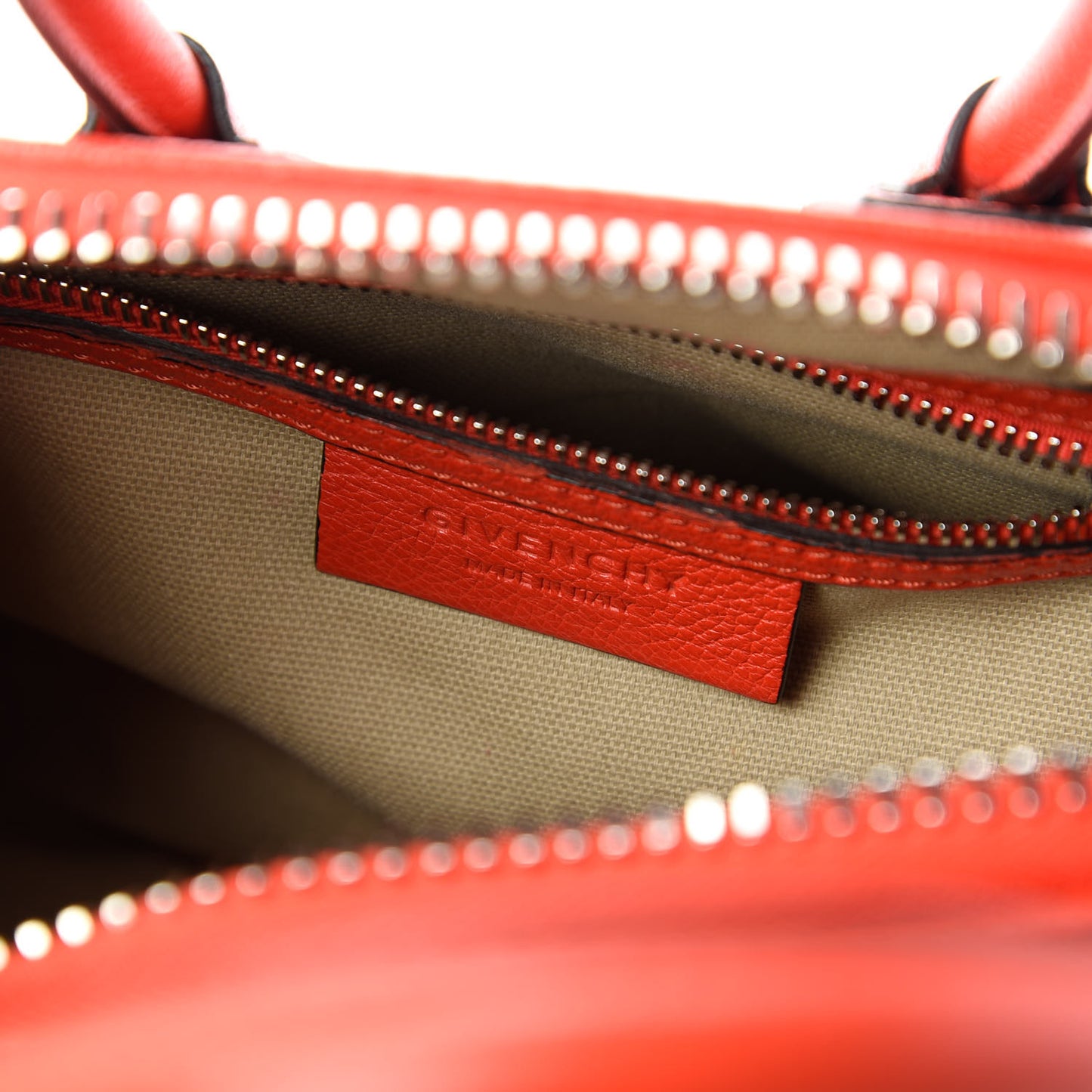 Sugar Goatskin Mini Antigona Pop Red