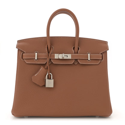 Hermes Togo Birkin 25 Gold 1 of 11