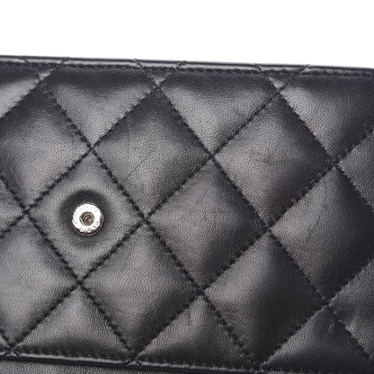 Chanel Lambskin Quilted Wallet On Chain WOC Black 12 of 16