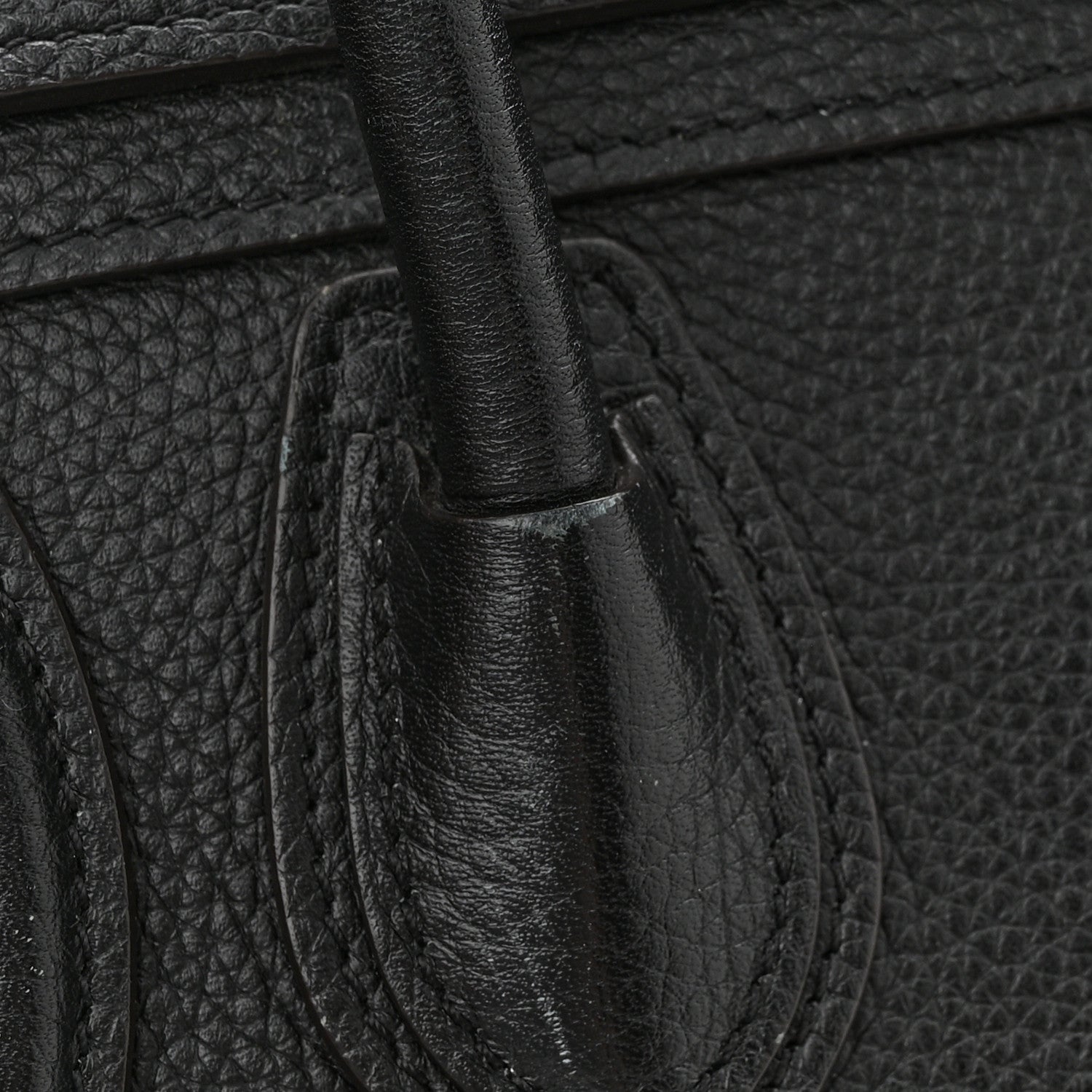 Celine Drummed Calfskin Nano Luggage Black 17 of 19