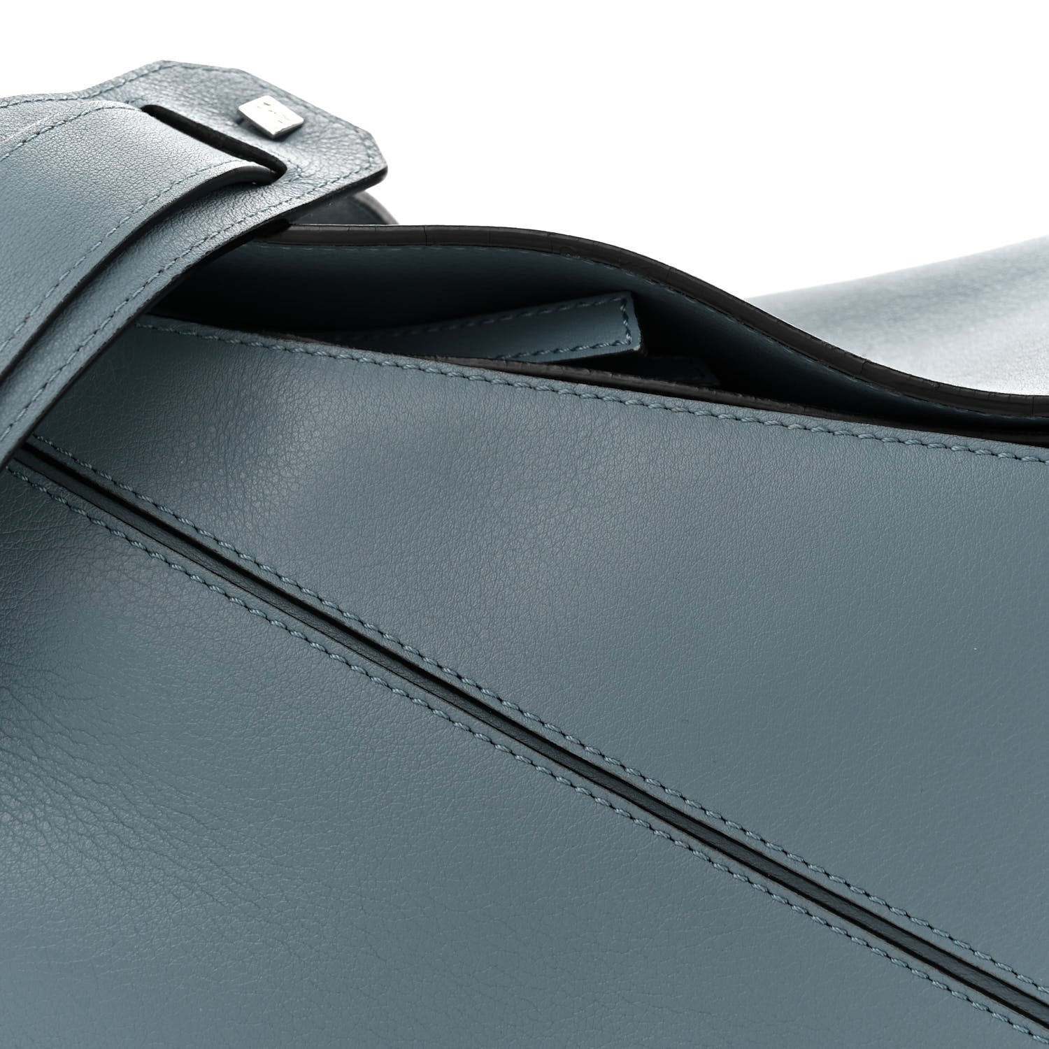 Loewe Calfskin Medium Puzzle Bag Stone Blue 8 of 16