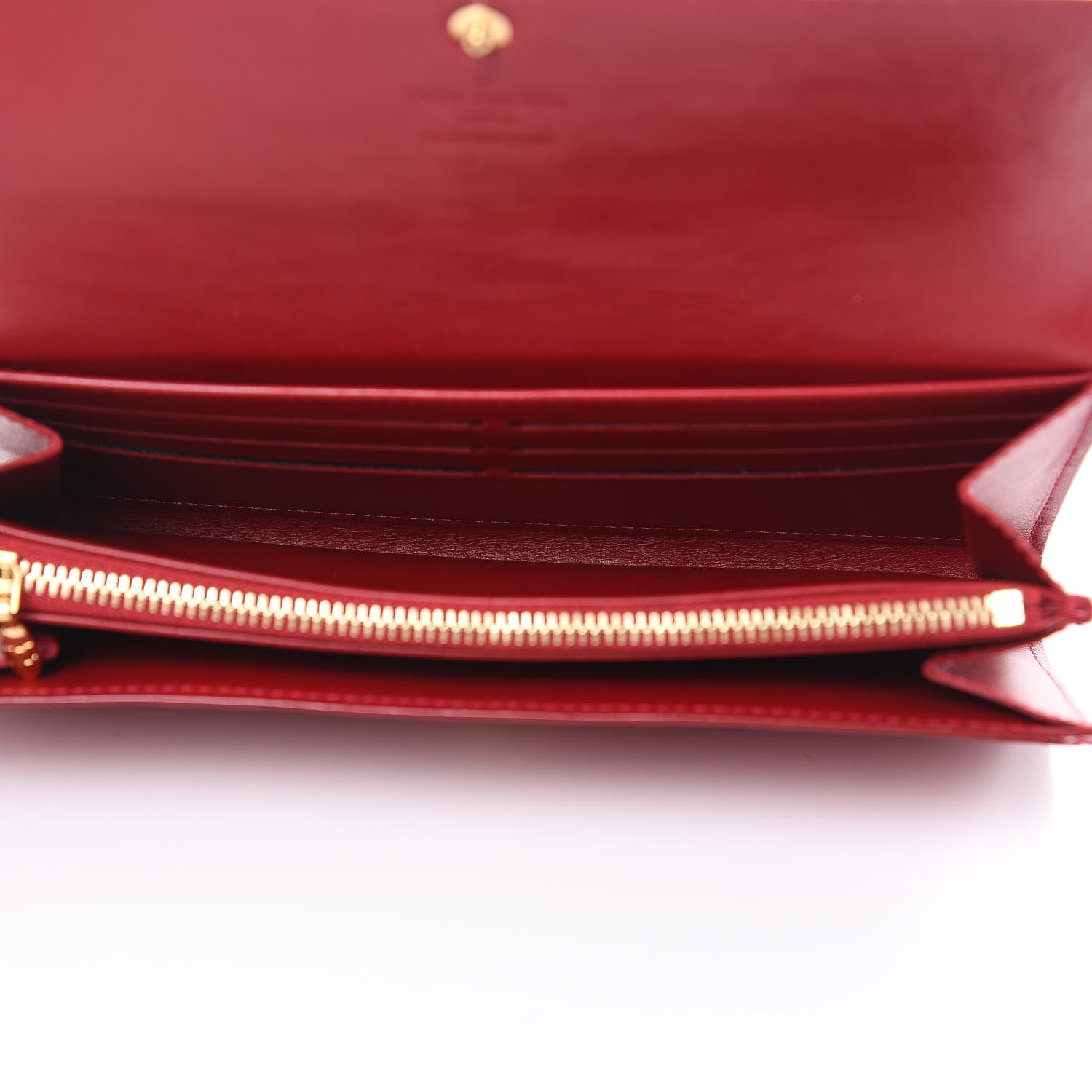 Louis Vuitton Vernis Sarah Wallet Pomme D'Amour 5 of 11