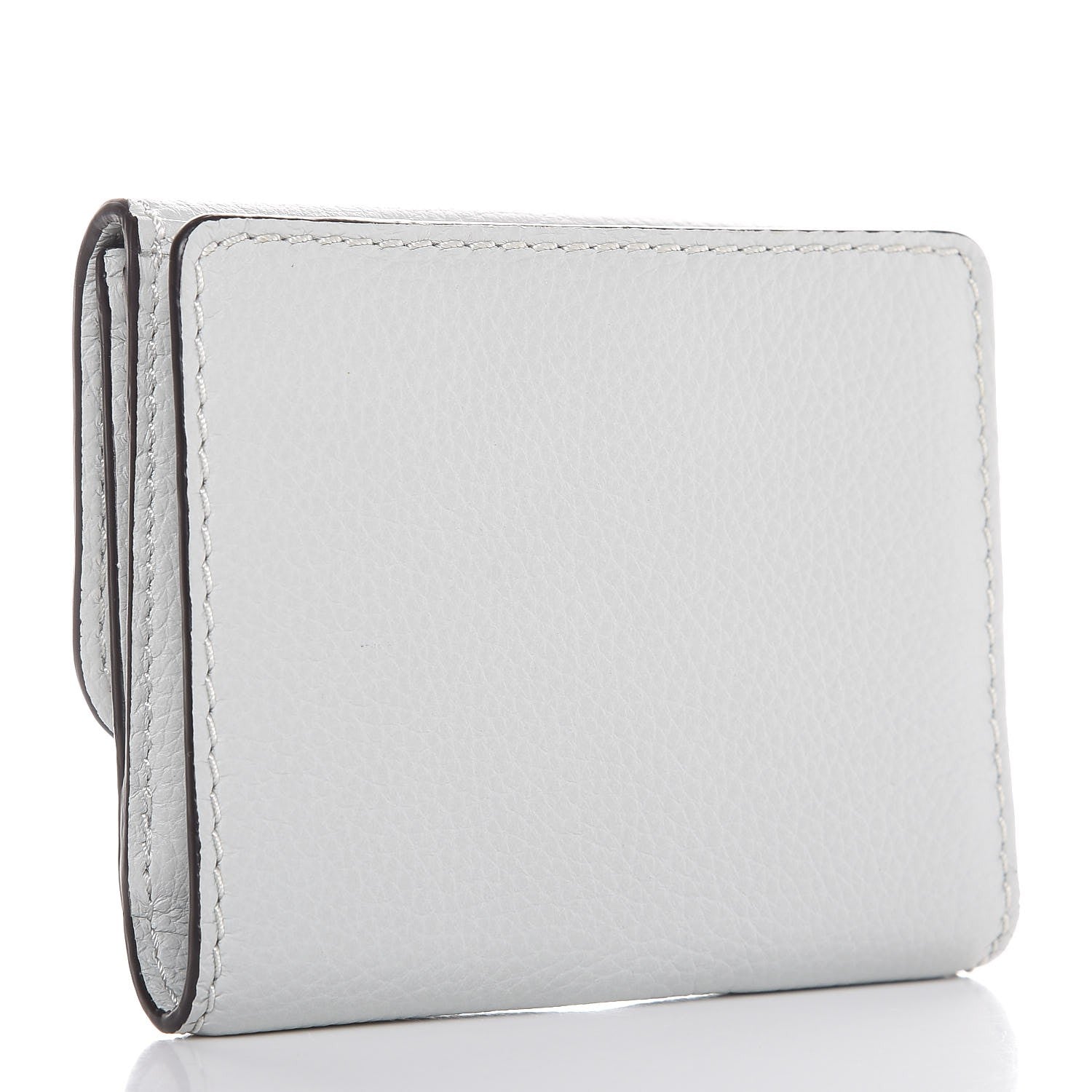 Chloe Grained Calfskin Marcie Square Wallet Atoll Blue 3 of 9