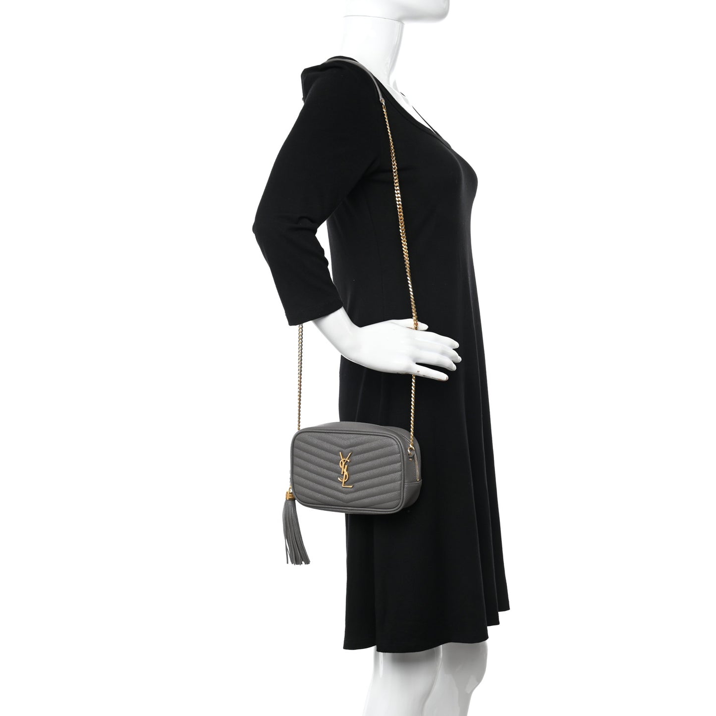 Grain De Poudre Matelasse Monogram Mini Lou Camera Bag Fog
