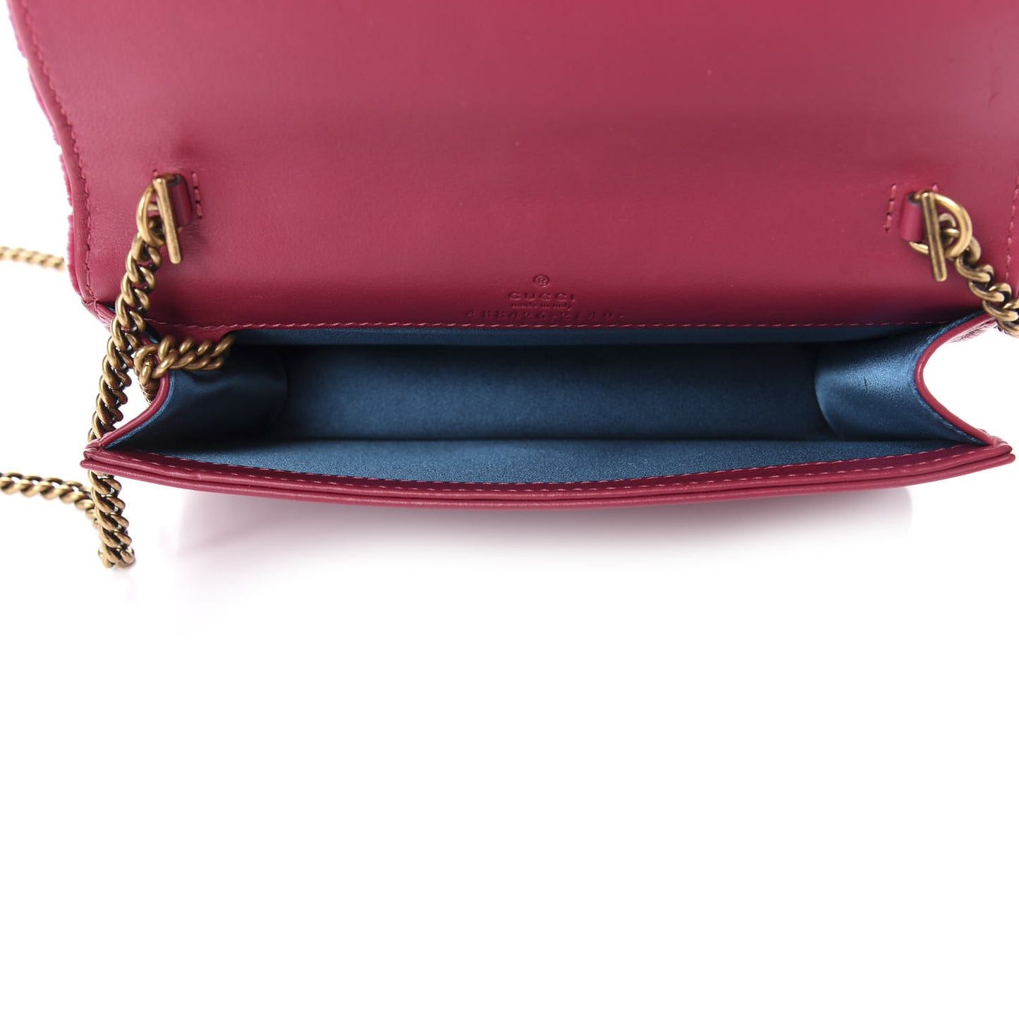 Velvet Matelasse Love Embroidered GG Marmont Mini Bag Light Raspberry Rose