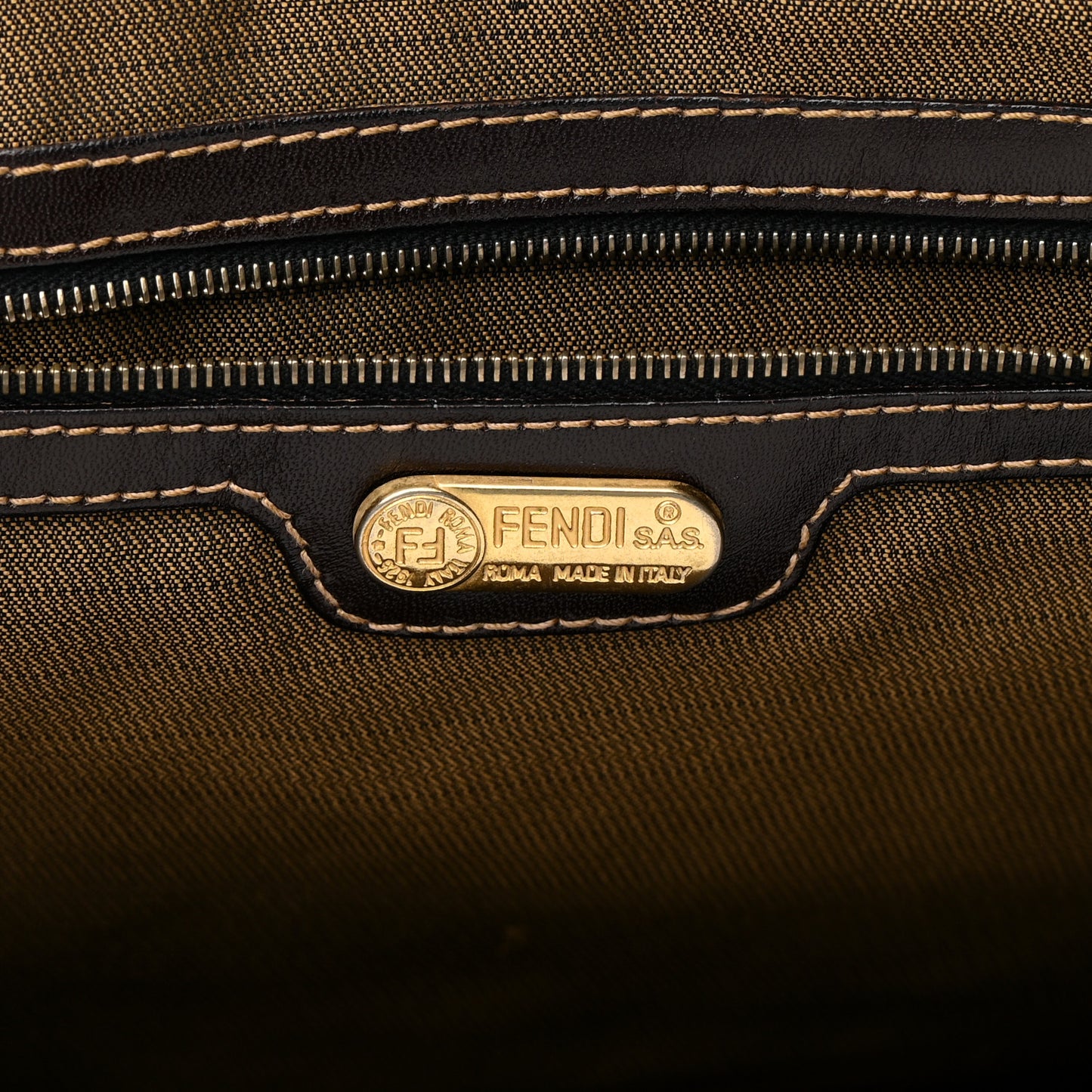 Zucca Top Handle Tote Tobacco