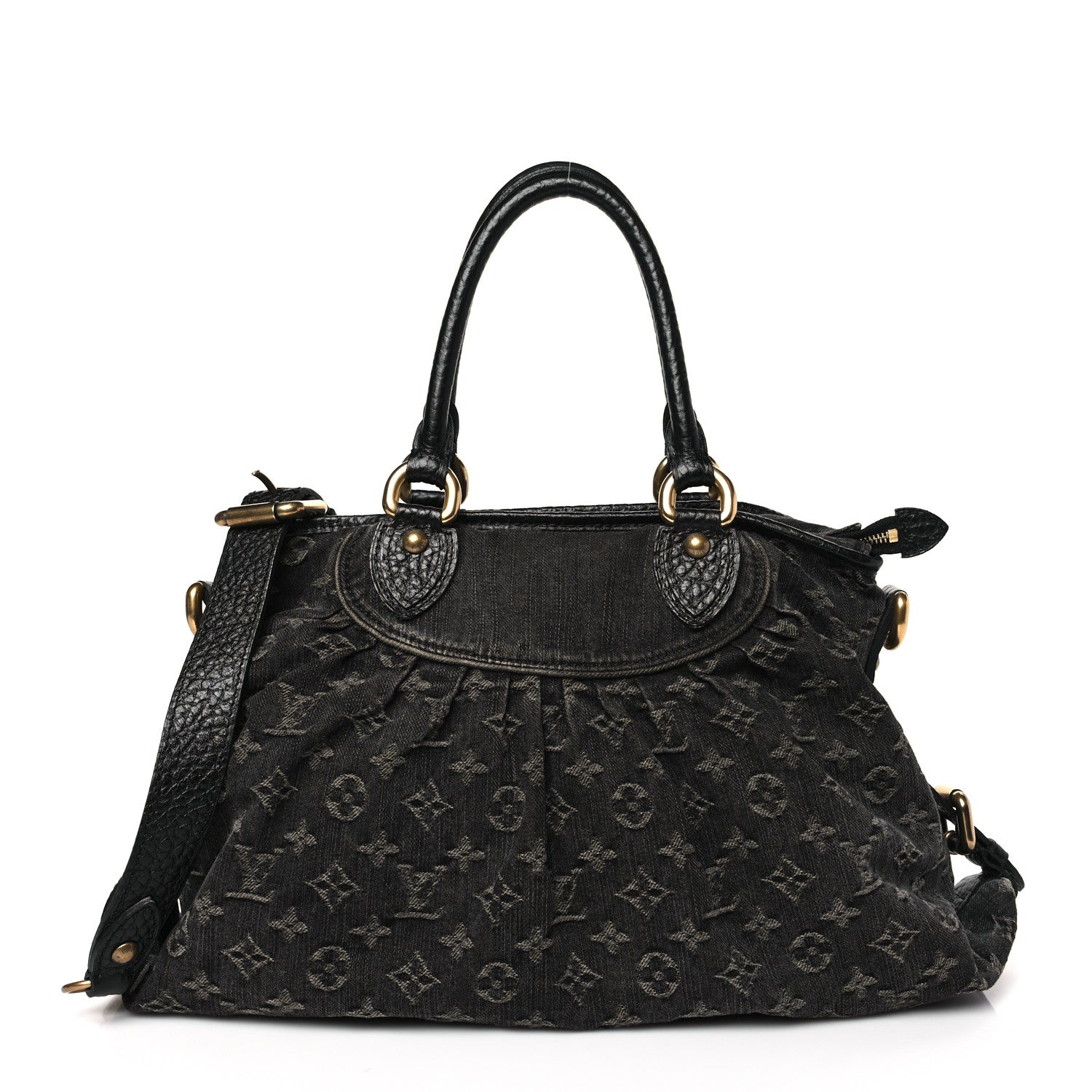 Louis Vuitton Denim Neo Cabby MM Black 1 of 8