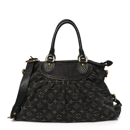 Louis Vuitton Denim Neo Cabby MM Black 1 of 8