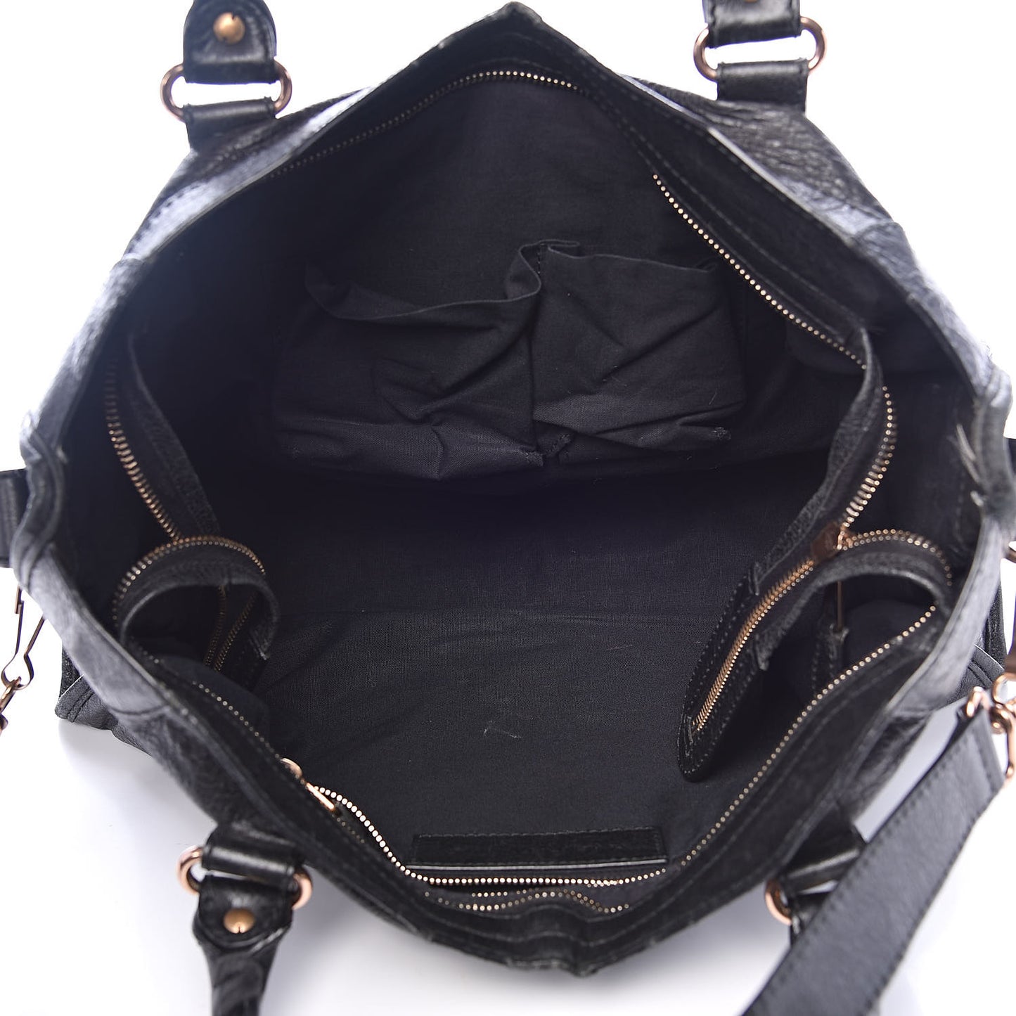 Agneau Giant 12 Rose Gold Hardware City Black