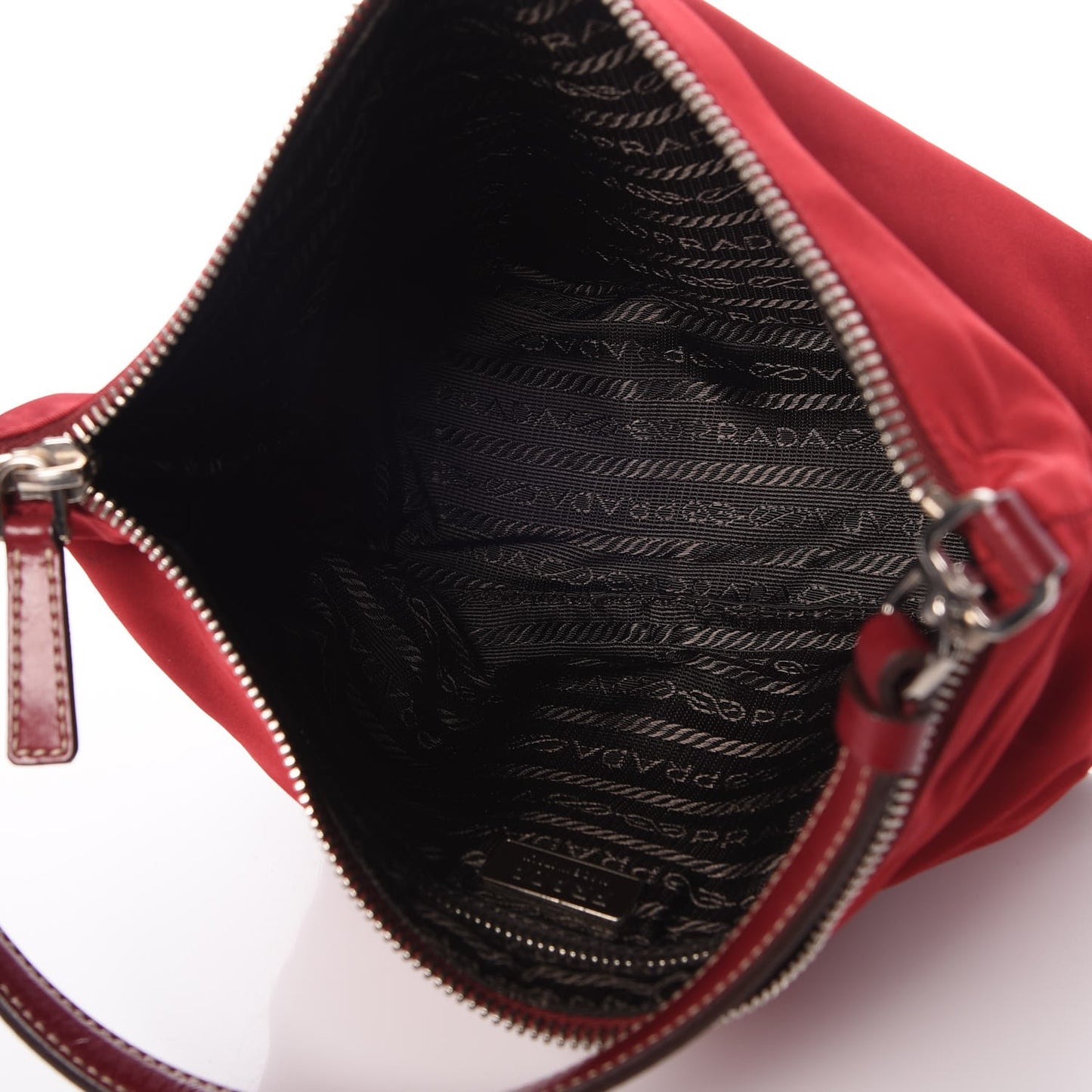 Tessuto Nylon Small Shoulder Bag Red