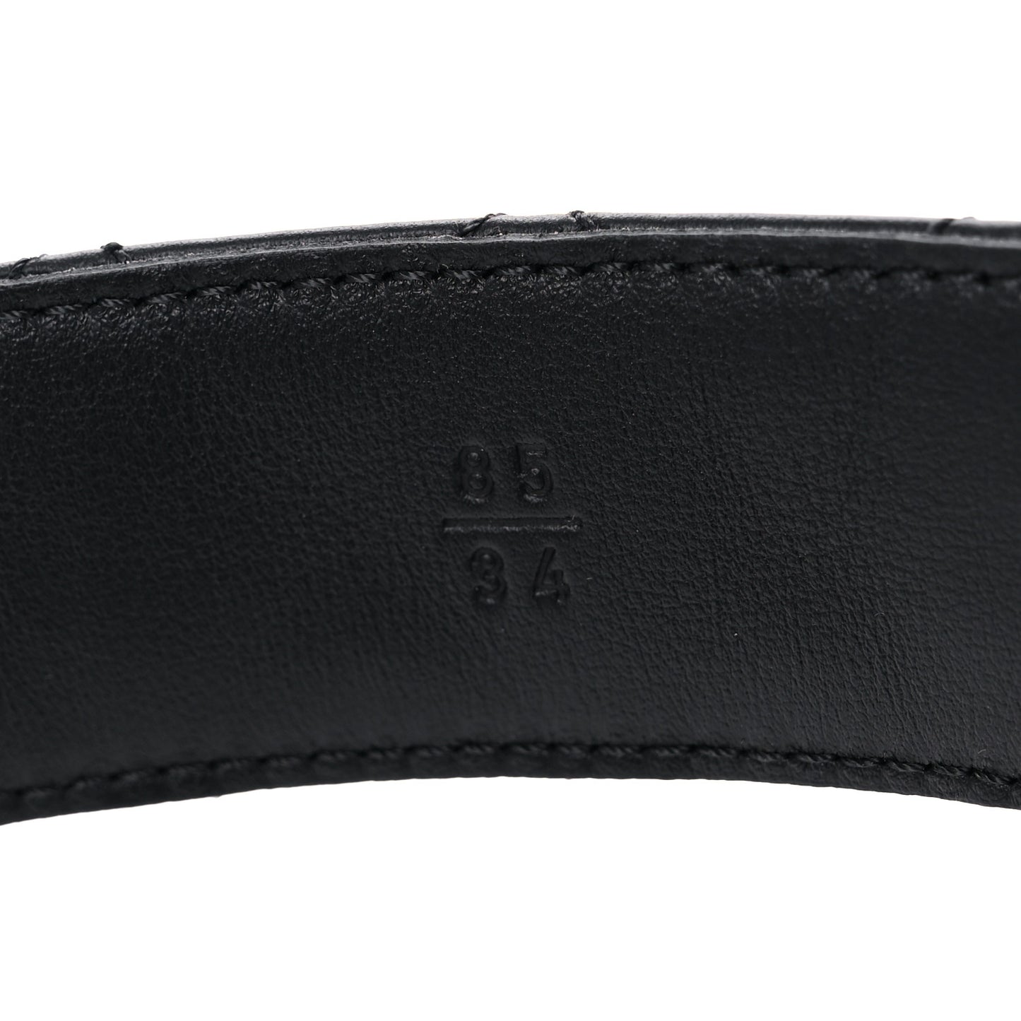 Calfskin Quilted CC Chain Belt 85 Black