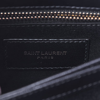 Saint Laurent Velvet Y Quilted Monogram Toy Loulou Crossbody Bag Navy 6 of 11