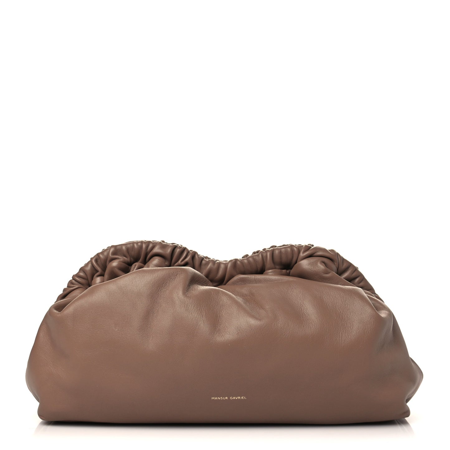 Lambskin Cloud Clutch Biscotto