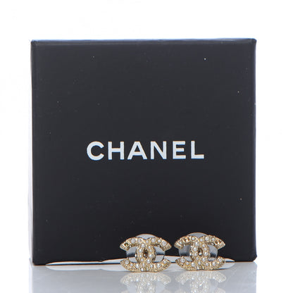 Chanel Metal Pearl CC Earrings Gold 5 of 5