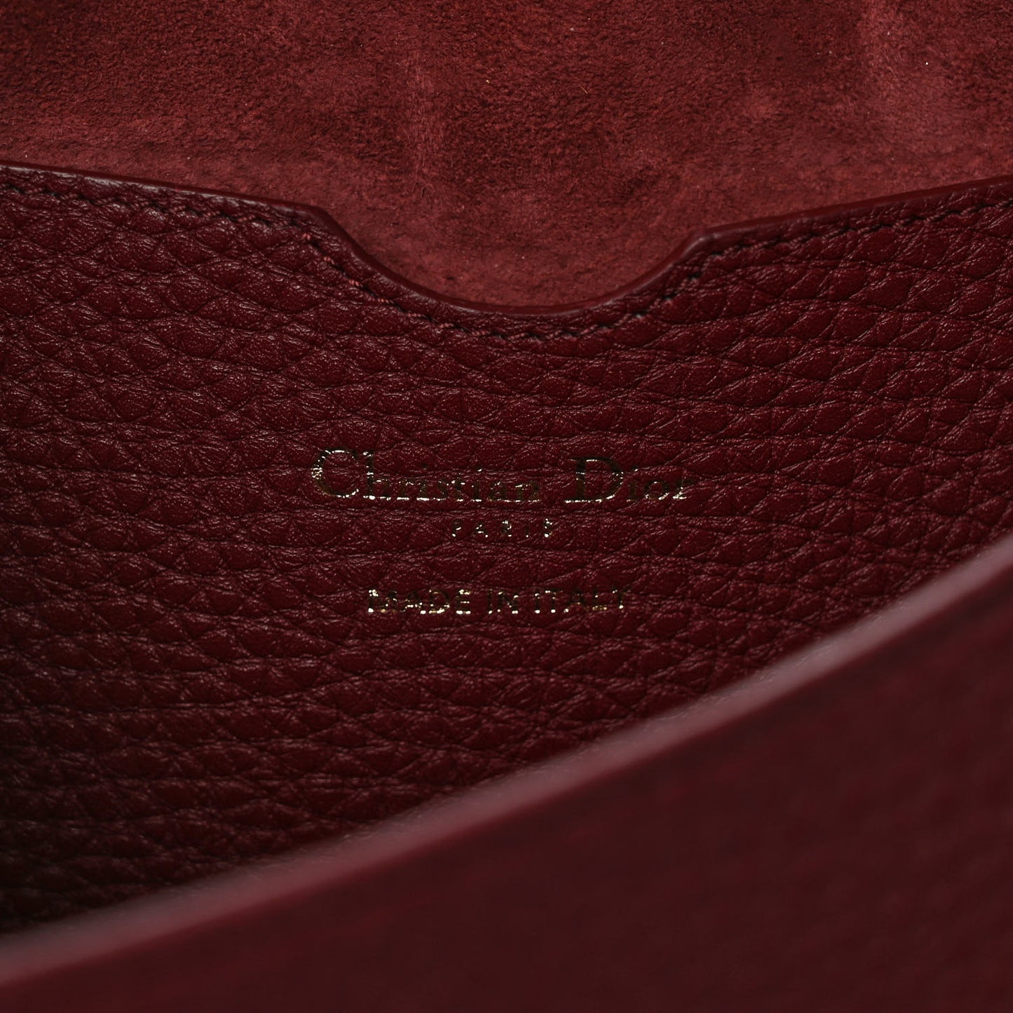 Grained Calfskin Large Bobby Flap Red Bricks