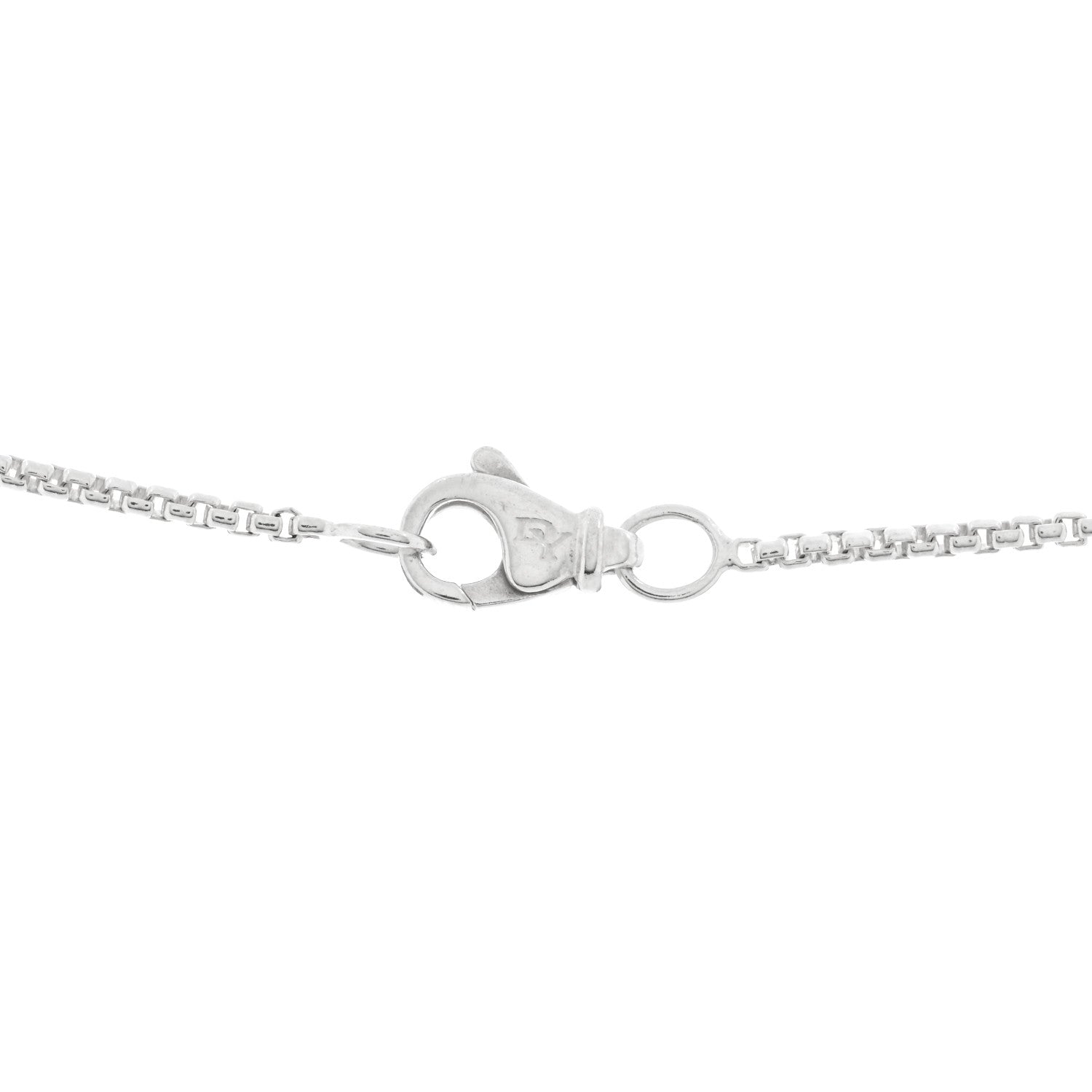 David Yurman Sterling Silver Diamond Blue Topaz 7mm Petite Albion Pendant Necklace 3 of 3