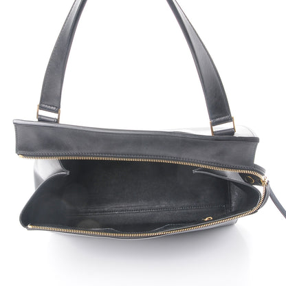 Celine Smooth Calfskin Medium Bi-Color Edge Shoulder Bag Black Navy 5 of 9