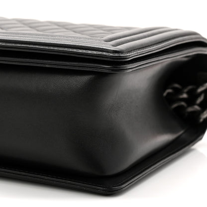Chanel Lambskin Quilted New Medium Boy Flap Black 10 of 10