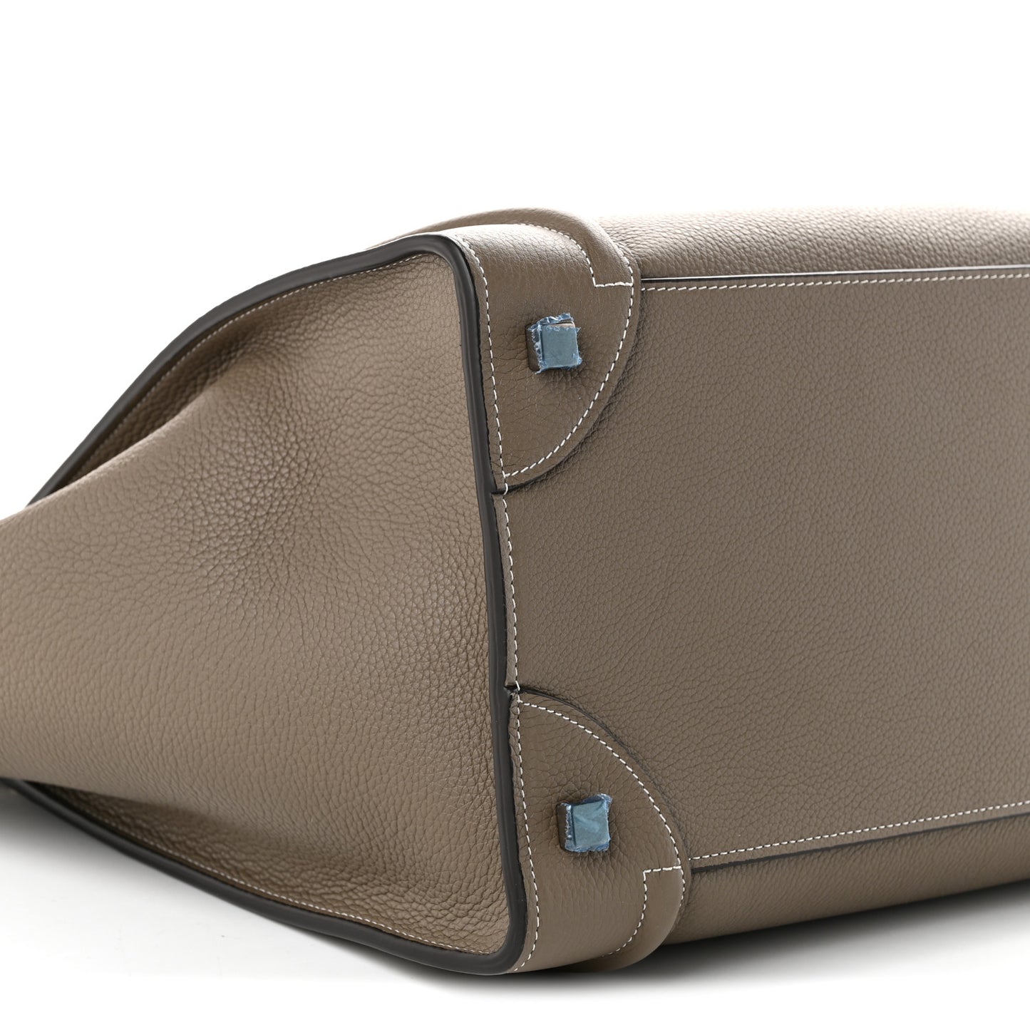 Drummed Calfskin Mini Luggage Souris
