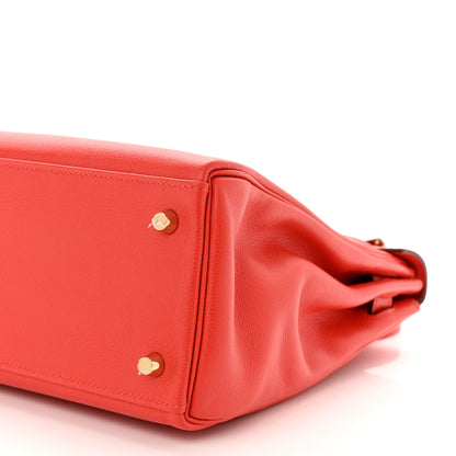 Hermes Evercolor Kelly Retourne 32 Rouge Tomate 10 of 11