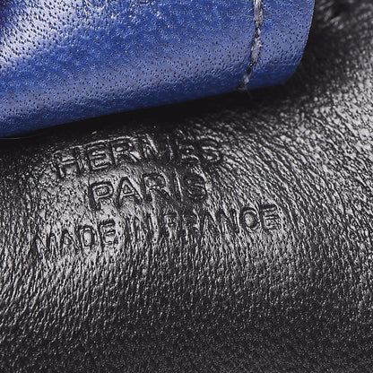 Hermes Milo Lambskin Grigri Rodeo Horse Bag Charm PM Black Bleu Saphir Gold 3 of 5